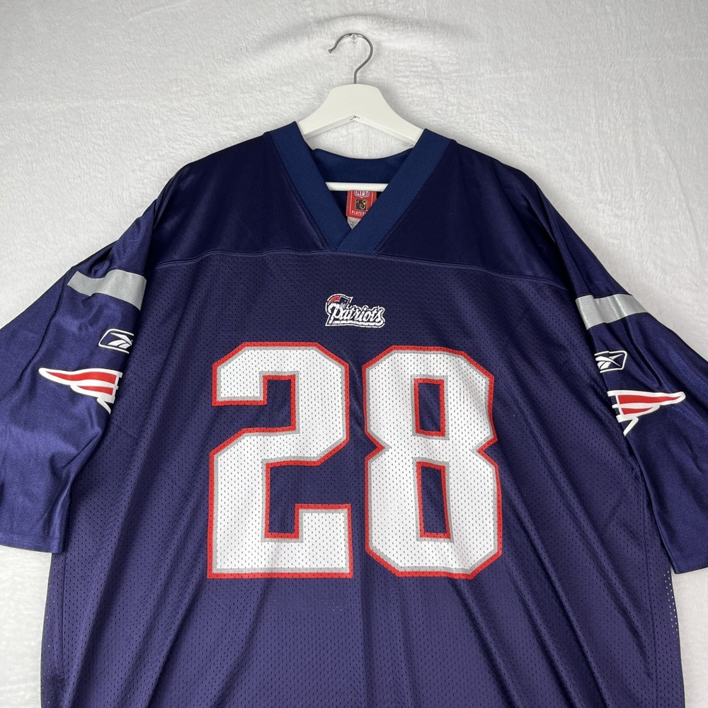 Players New England Patriots Football NFL Jersey Mens 2XL Navy Blue V Neck
